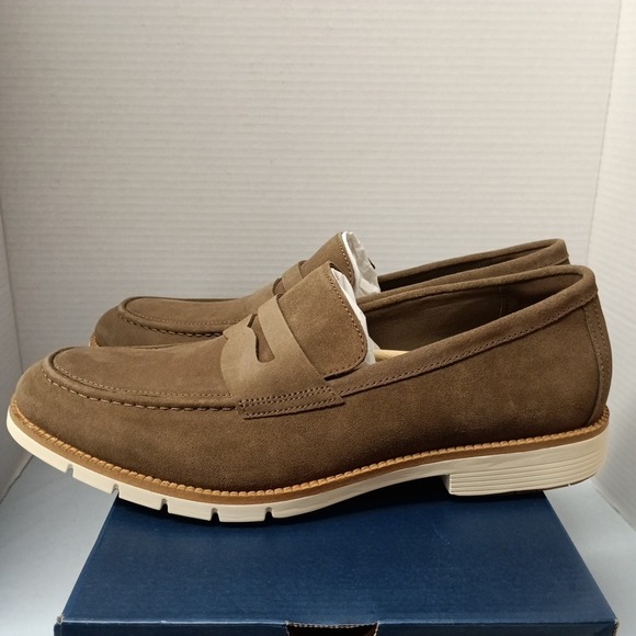 Cole Haan Men\'s Suede Penny  Loafers Size 12 Truffle Brown Leather C41635 Dress main image 4